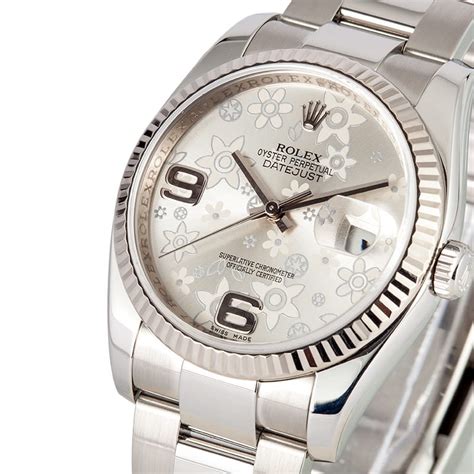 rolex datejust lady flower